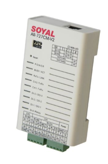 RS-485 jelek Ethernet jellé való átalakítása, SOYAL AR-727CM-V3-485